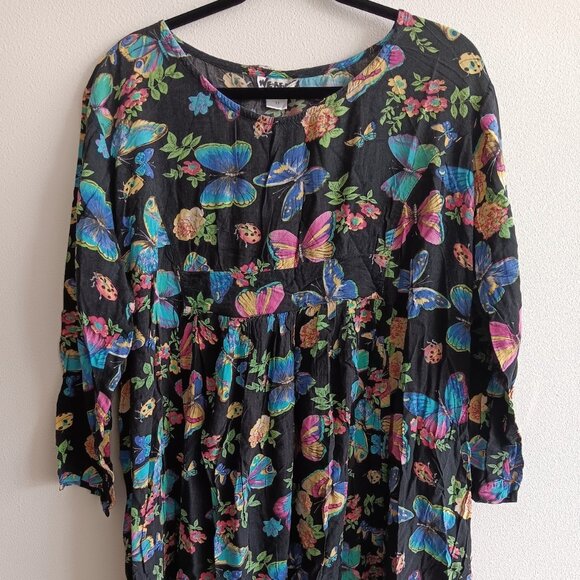 Multicolored Butterfly and Flower Dress from WeBeBop - Picture 1 of 3